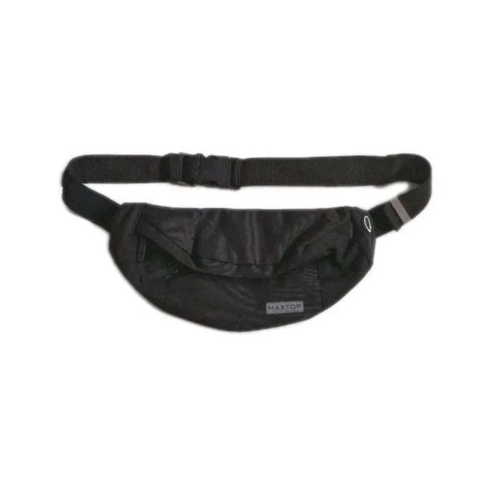 MAXTOP‎ Fanny Pack Unisex Multiple Compartments 4 Pockets Black